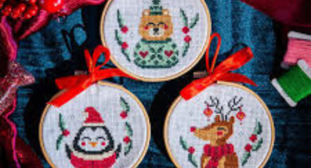 Counted Cross Stitch Christmas Ornaments