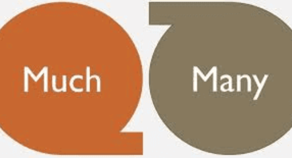 Much vs Many