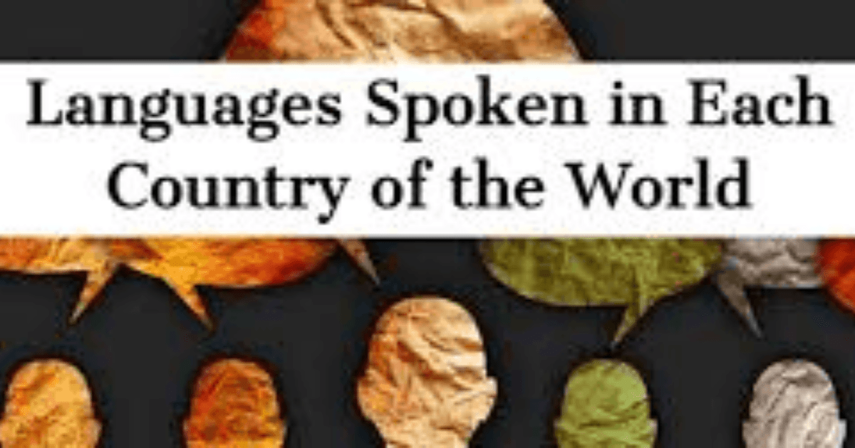 What Language Is Spoken in Every Country